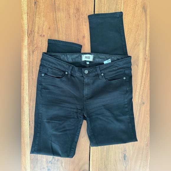Paige Skyline Skinny- Black Shadow - Picture 3 of 12